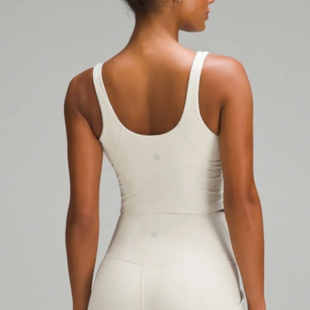 Lululemon Align Ribbed Henley Crop Top Size 4 - Picture 8 of 8